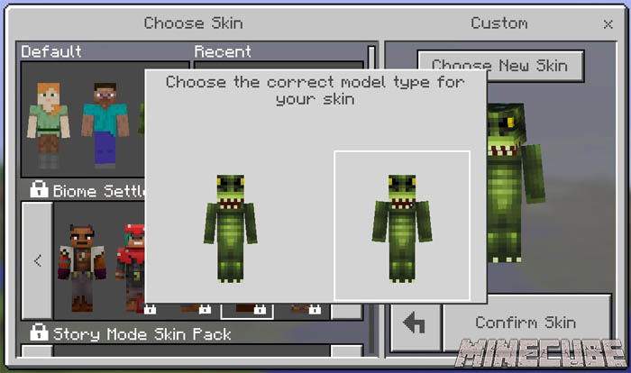 Как установить Minecraft Skins для Windows 10?